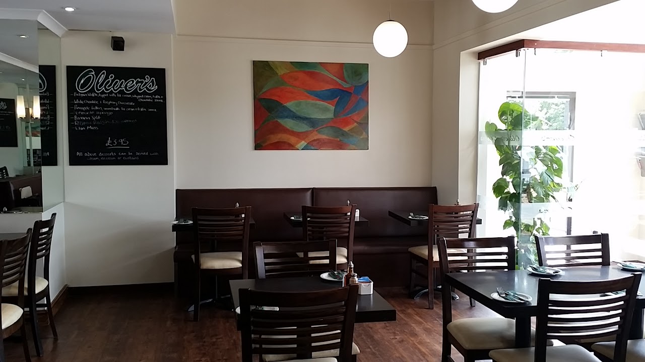 Inside Oliver's restaurant